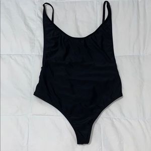 Black cheeky one piece Sold
